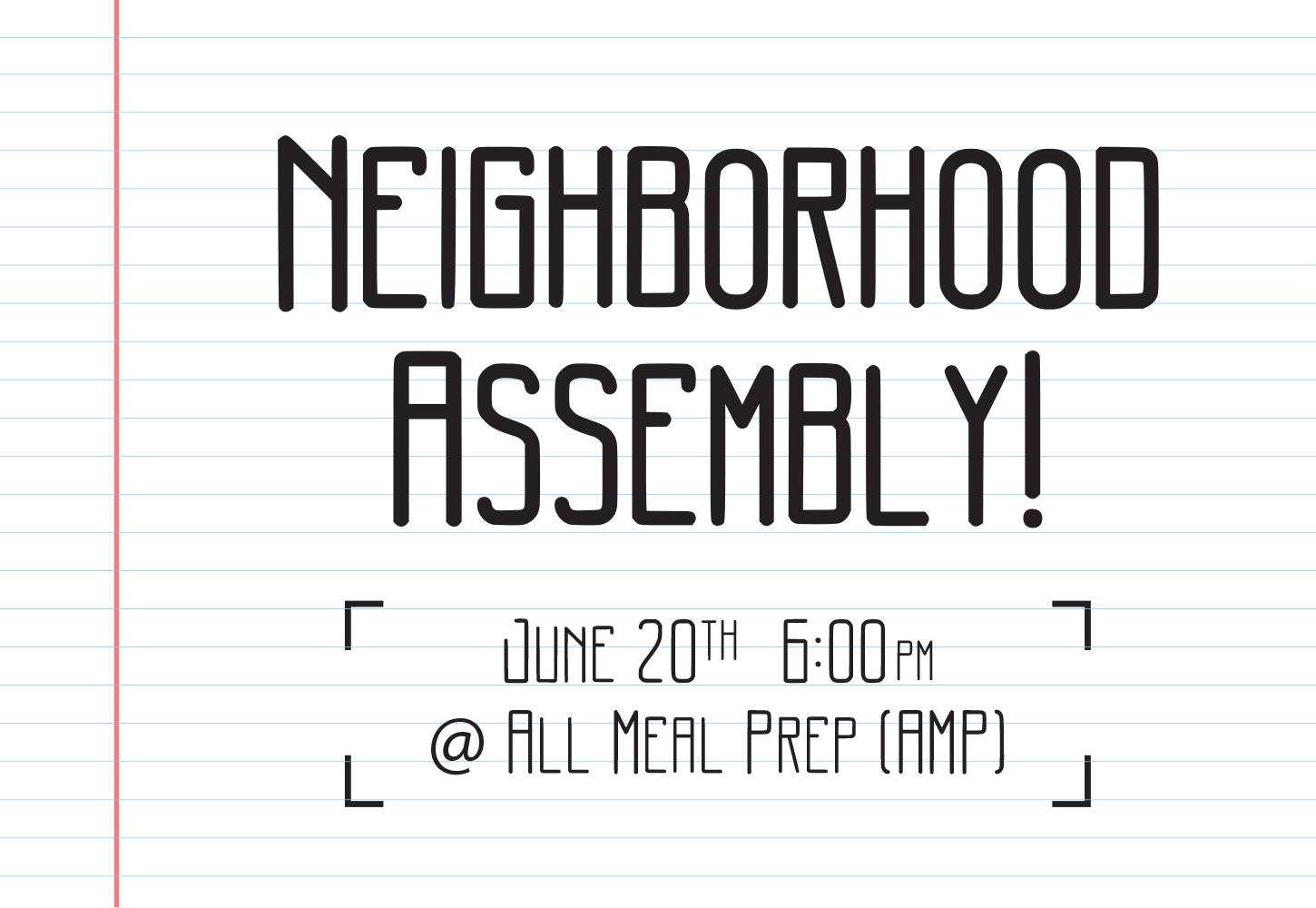 Edgewater Beach Neighborhood Assembly, June 20th