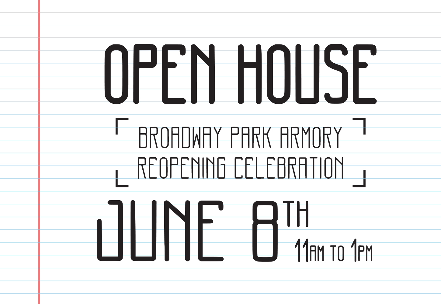 Broadway Armory Park Open House (Reopening Celebration)